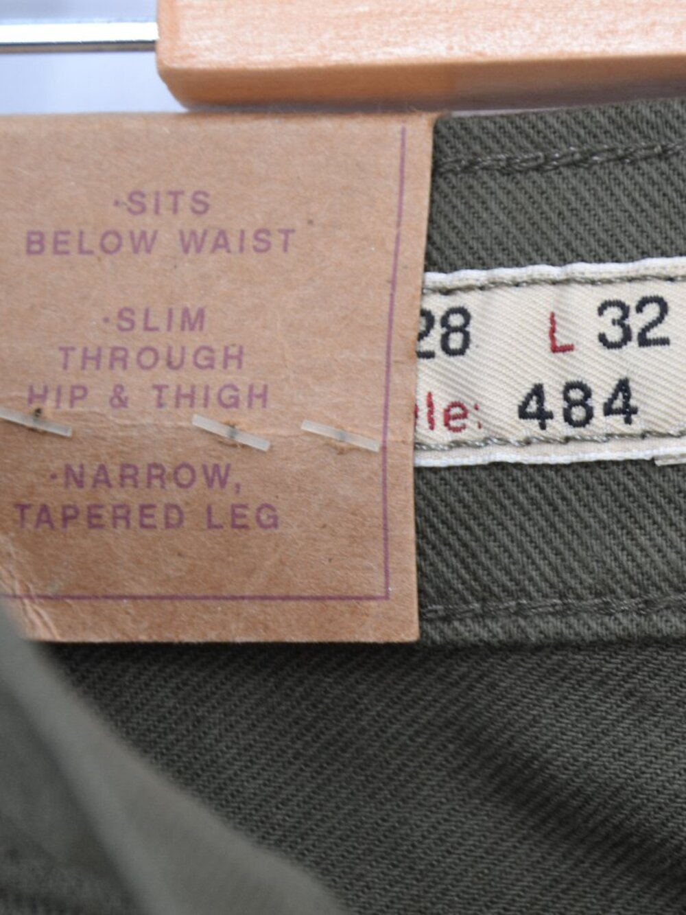 J. Crew 484 Slim Fit Pant Olive Green 28x32 NWT - Picture 6 of 9